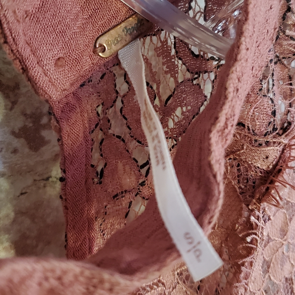 Free People Tell Tale Cutout Lace Tunic Dress (Size S) - Picture 8 of 9